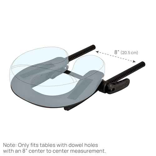 EarthLite Massage Table Face Cradle Deluxe Adjustable - Durable, Fully Adjustable Headrest Platform for Massage Chairs & Tables