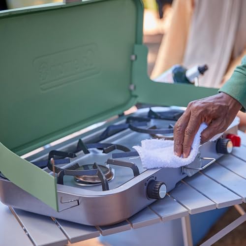 Coleman Cascade Camping Stove Collection – Portable Cooktops with up to 28,000 BTUs & Matchless Lighting, 1/2/3-Burner Opt...