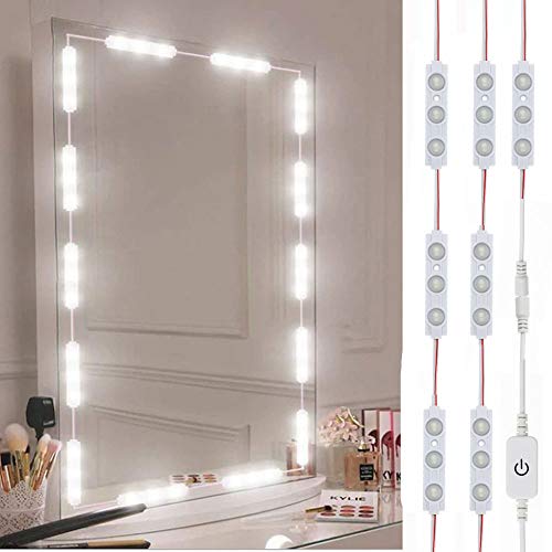 Led Vanity Mirror Lights, Hollywood Style Vanity Make Up Light, 10ft Ultra Bright White LED, Dimmable Touch Control Lights...