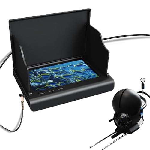 Underwater Fishing Camera with 4.3 Inch LCD, 5000mAh Battery, Infrared Night Vision Light, Portable Fish Finder with 100ft...