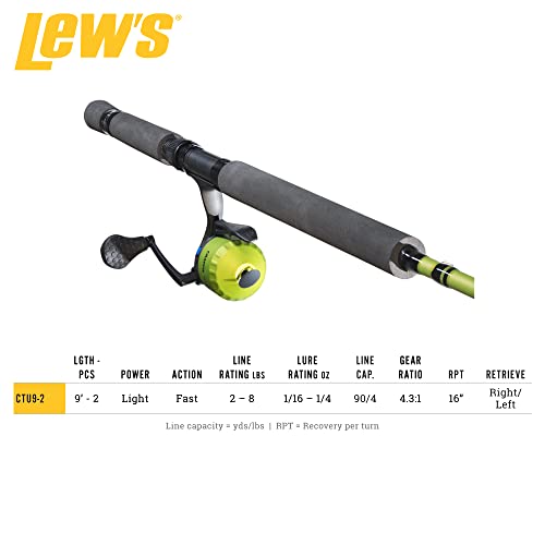 Lew's Crappie Thunder 2pc Rod Underspin Reel