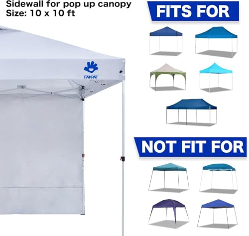 Fanpat 3PCS Canopy Sidewalls for 10x10 Pop Up Canopy Tent Waterproof, 99% UV Protection, 3 Piece Sidewalls, (Sidewall Onl...