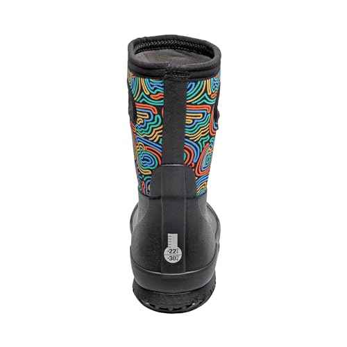 BOGS Grasp Kids Waterproof Rain Boots ? Insulated for Winter, Snow & Mud with Easy Pull-On Handles for Toddlers, Boys & Girls, All-Weather Protection