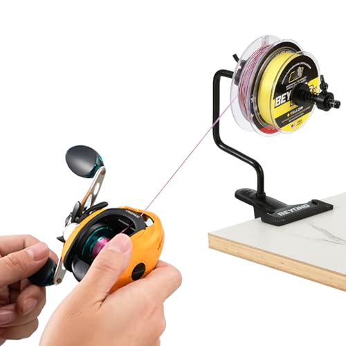 Beyond Braid EZ Fishing Line Spooler – Portable Table Mounted Reel Spooler for Spinning & Baitcasting Reels – Adjustable t...