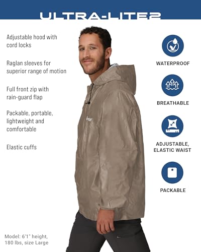 FROGG TOGGS Men's Ultra-lite2 2-Layer Waterproof Breathable Rain Jacket