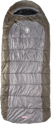 Coleman Big Basin 15°F Big & Tall Sleeping Bag, Cold Weather Sleeping Bag with Snag-Free Zipper & Better Heat Retention, M...