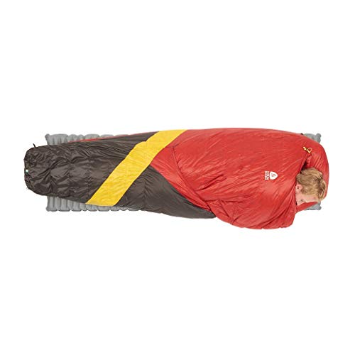 Sierra Designs Cloud 20 Degree DriDown Sleeping Bag Ultralight Zipperless Down Sleeping Bag for Backpacking and Camping