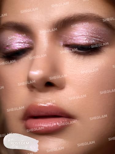 SHEGLAM Crystal Jelly Glaze Stick Eye Shadow Stick Eyeliner Brightener Pencil Crayon with Brush Easy to Blend Long Lasting...