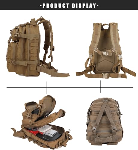 Miramrax Small Tactical Backpack Military Daypack - 30L Backpack for Men Molle Assault Pack Bug Out Bag for Hiking Camping...