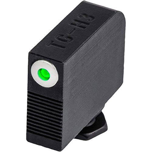 TRUGLO Tritium Pro Night Sights, Compatible with Glock Handgun Models | Compact Durable Glow-in-The-Dark Front & Rear Gun Sight Set with Focus Lock Front Ring