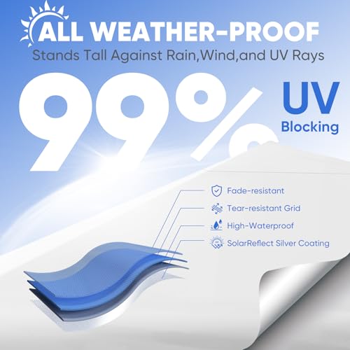 Sekey 10x10 Pop Up Canopy with One Push Setup-Easy Up Canopy with 99% UV Blocking - Instant Outdoor Sun Shade for Events, ...