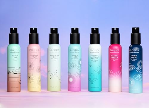 Pacifica Hair Mist Perfume & Full Body Spray for Women - Island Vanilla Body Mist Fragrance w/Sugar, Vanilla & Sandalwood Clean Beauty Alcohol-Free, Vegan & Cruelty-Free, 5 oz