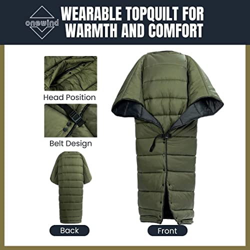 onewind Camping Sleeping Bag and Hammock Underquilt, Quilt Combo for Hammock Camping Hiking Backpacking