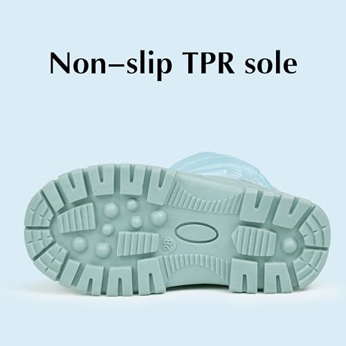 FANTURE Boys Girls Snow Boots Winter Waterproof Resistant Cold Weather Outdoor Shoes (Toddler/Little Kid)