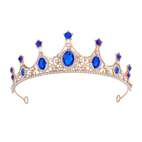 FORSEVEN Crystal Tiaras Birthday Crown for Women Wedding Rhinestones Princess Party Headbands Hair Accessories for Women H...