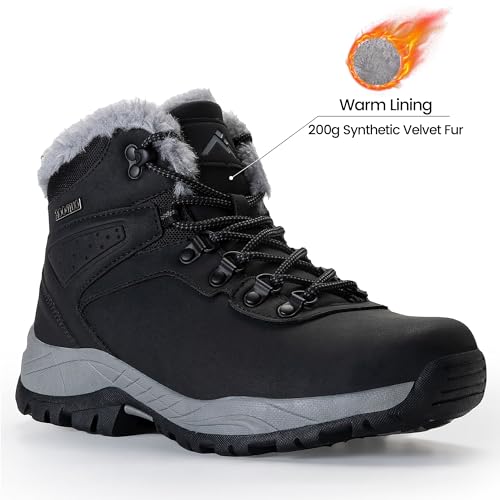 CC-Los Women's Lightweight Waterproof Winter Boots | Urban Hiker Snow Bootie | Size 5.5-10