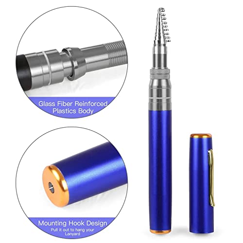 2023 Pocket Size Fishing Rod - Pen Fishing Pole and Reel Combo, Portable Telescopic Small Fishing Pole Mini Fishing Rod, M...