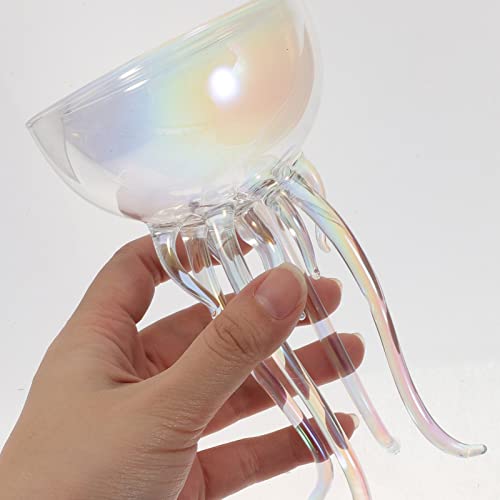 Creative Cocktail Goblet Unique Jellyfish Shape Wine Cup Pub Use Transparent Wine Glasses Parties Weddings Home Bars