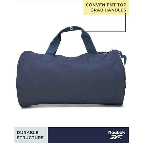 Reebok Duffle Bag - Carry On Gym Bag for Workout and Travel Duffel Bags - Small Size Overnight Bags for Women and Men, Easton Blue