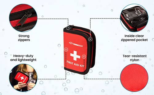 Primacare KB-7411 45 Piece Personal First Aid Kit, 6"x4"x1", with Emergency Medical Supplies, Pocket Size Essential Travel...