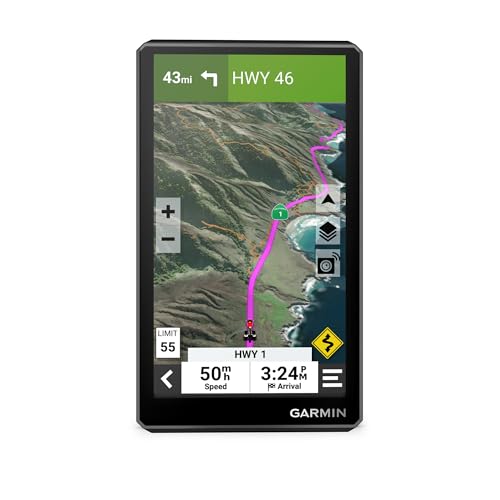 Garmin zūmo® XT2 All-Terrain Motorcycle Navigator, Ultrabright 6" Sunlight Readable Display, Visual Route Planner, and Rid...