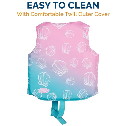 SwimWays Disney Little Mermaid Ariel Swim Trainer Life Jacket, US Coast Guard Approved Life Vest Kids Swim Vest, Pool Floa...