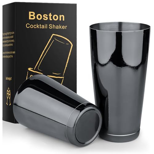 Stainless Steel Boston Shaker - 2-piece 18oz & 28oz Professional Bartender Cocktail Shaker Bartender Shaker Kit - CTSK0013...