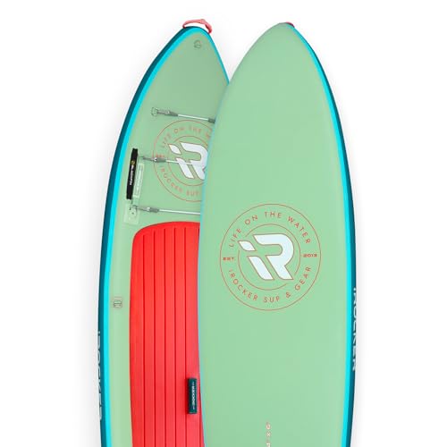 iROCKER Cruiser 7.0 Inflatable Stand Up Paddle Board Premium SUP and Accessories - Beginner Friendly - Extra Wide Base - T...
