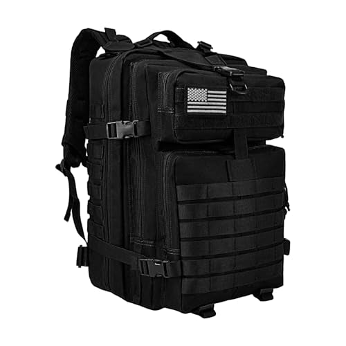 WOLT Military Tactical Backpack for Men 45L Molle Backpack 3 Day Assault Pack Bug Out Bag, Heavy Duty Rucksack for Hiking ...