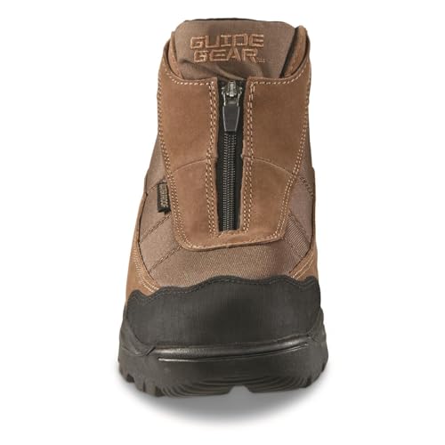Guide Gear Men's Silvercliff II Mid Zip Hiking Boots Waterproof Outdoor Shoes