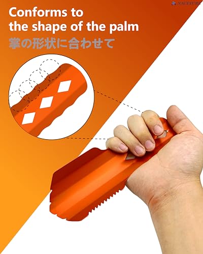 Ultralight Backpacking Trowel Aluminum Shovel Small Potty Multitool with Longer Handle Design Essential for Hiking, Campin...