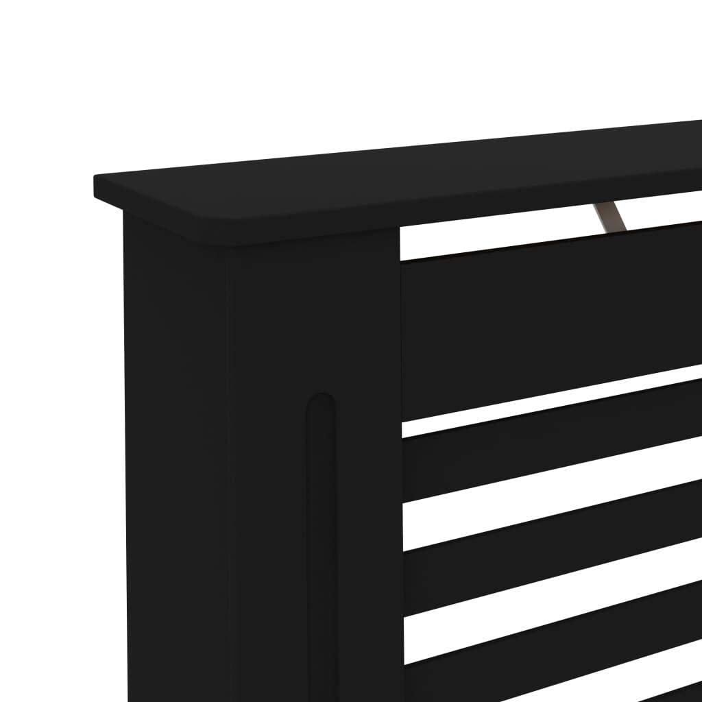 vidaXL Radiator Cover, Radiator Guard for Home Office, Heater Cover for Living Room Decorative, Heating Cabinet Protective Cover, Black MDF