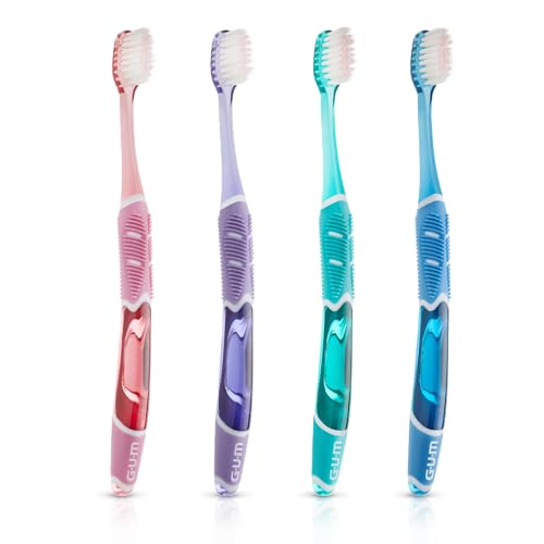 GUM Technique Deep Clean Sensitive Toothbrush, Compact Head & Ultra Soft Tapered Bristles for Adults with Sensitive, 1ct (...