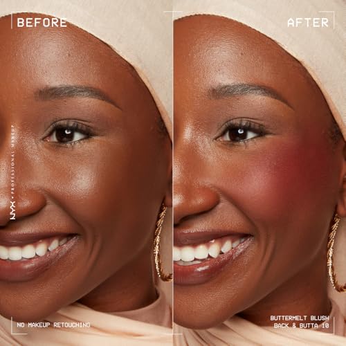NYX PROFESSIONAL MAKEUP Buttermelt Powder Blush, Fade and Transfer-Resistant Blush, Up to 12HR Make Up Wear, Vegan Formula...