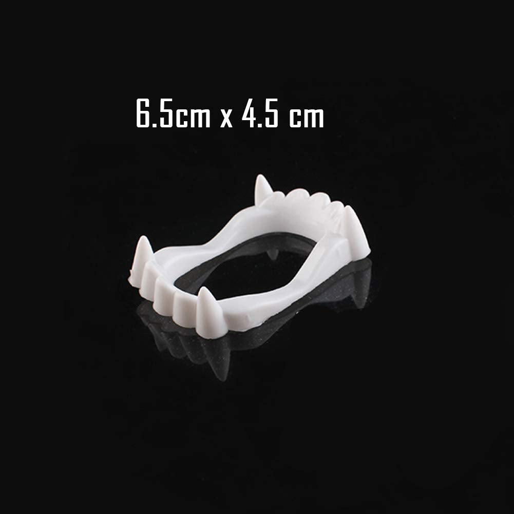 Boieo White Vampire Fangs Halloween Costumes Props for kids