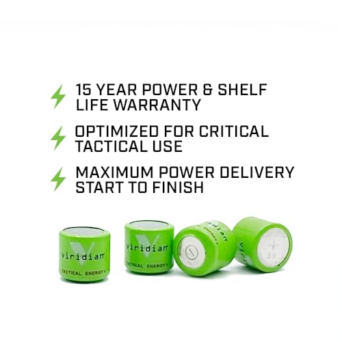 Viridian CR 1/3N Tactical Energy Plus Lithium Batteries, 3 Volt (Bulk Pack of 6)