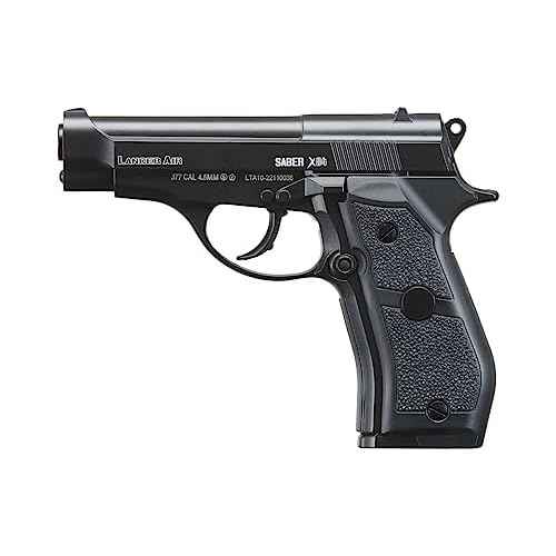 Lancer Tactical Air Pistol Saber X84 Full Metal CO2 Airgun Pistol-480 FPS- 100 Rounds Metal BB Included