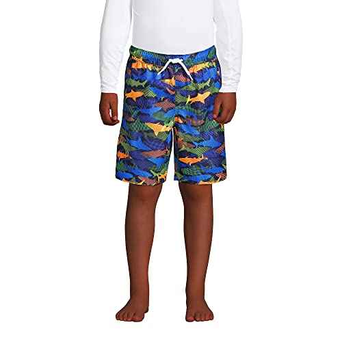 Lands' End Boys Active Stretch Quick Dry UPF 50 Swim Trunk