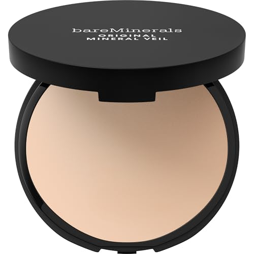 bareMinerals Original Mineral Veil Talc-Free Pressed Setting Powder, Weightless Blurring & Matte Finishing Powder, Pore Mi...