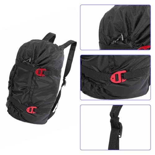 Tiiyee Rock Climbing Rope Bag, Arbor Rope Storage Bag Foldable Backpack with Large Rope Tarp Adjustable Shoulder Straps Wa...