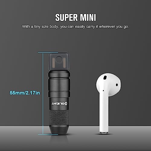 OLIGHT IMINI 2 EDC Rechargeable Keychain Flashlight, 50 Lumens Compact and Portable Mini LED Keyring Lights with Built-in ...