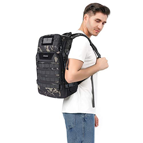 MOSISO 30L Tactical Backpack, Military Daypack 3 Day Assault Rucksack Outdoor Hiking Hunting Fishing Camping Training Shou...