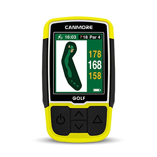 CANMORE HG200 Plus Golf GPS - Easy-to-Read Color preloaded 41,000 Course map Worldwide Shape of The Green and The Fairway-...