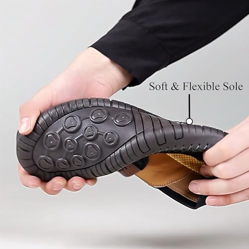Coramtty Mens Loafers Casual Slip on Shoes Business Moccasins Lightweight Refreshing Classic Slippers Walking Driving Trav...