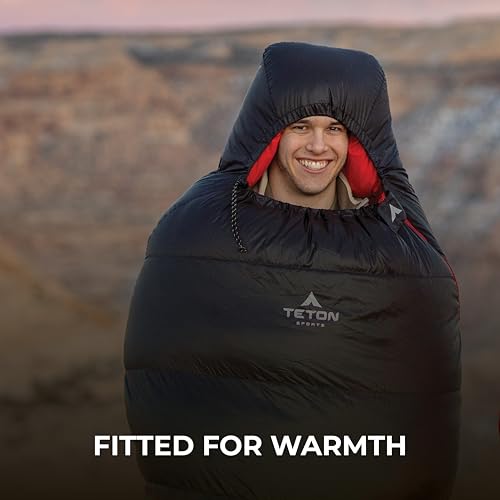 TETON Sports ALTOS, 20 Degree and 0 Degree Sleeping Bag for Adults, Lightweight Warm Mummy Sleeping Bag for Camping, Hikin...