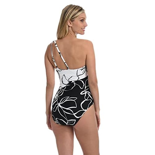 La Blanca Womens One Shoulder One Piece SwimsuitOne Piece Swimsuit