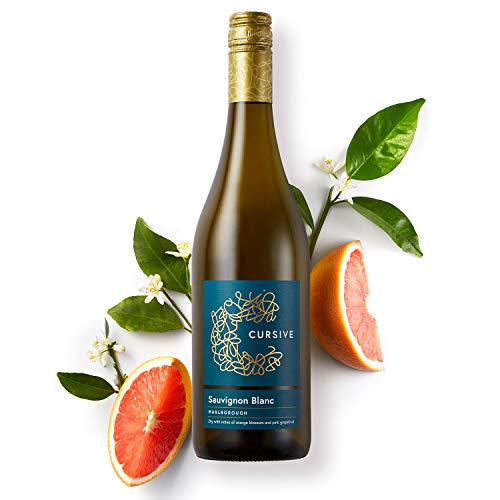 Cursive Sauvignon Blanc, Marlborough White Wine, 750 mL Bottle