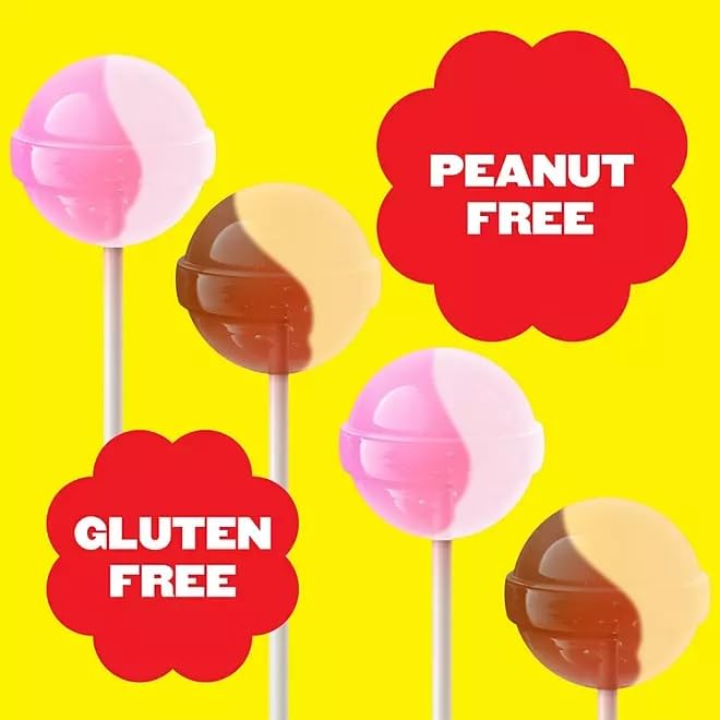 Chupa Chupps Cremosa Lollipops, Strawberry and Choco-Vanilla, 100 ct.