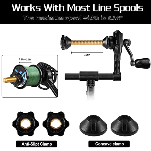 PLUSINNO Fishing Line Spooler For Fishing Reels, Fishing Gear And Equipment Gift For men With Unwinding Function Versatile...