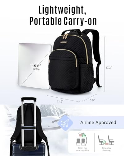 LIGHT FLIGHT Women Backpack for Work Laptop Backpack Women Travel Backpack Laptop Bag 15.6'' Laptop backpack